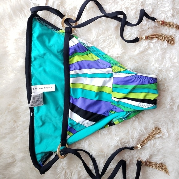 Trina Turk Other - 🆕️Gold tassel swim bikini bottoms Trina Turk